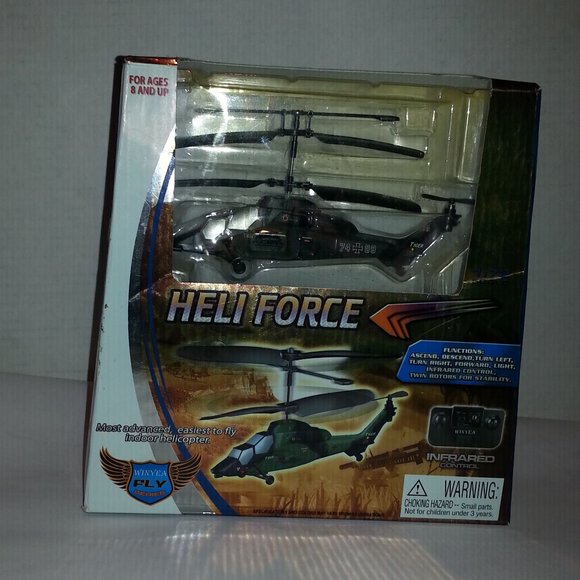 Heli Force Helicopter Infrared Controlled Winyea Toys FULL FUNCTIONS IR NEW - Picture 1 of 6